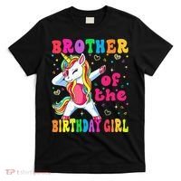 Brother of the Birthday Princess Dabbing Unicorn T-Shirt thumb 0