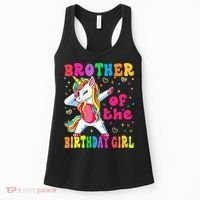 Brother of the Birthday Princess Dabbing Unicorn Women's Tank Top thumb 0