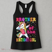 Brother of the Birthday Princess Dabbing Unicorn Women's Tank Top thumb 3