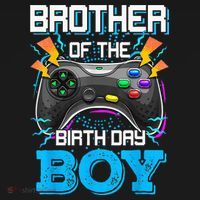 Brother Of The Birthday Boy Happy Birthday Video Game Women's Hoodie thumb 2