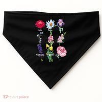 Botanical Floral Flowers USA-Made Doggie Bandana thumb 0