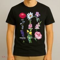 Botanical Floral Flowers T-Shirt thumb 3