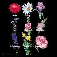 Botanical Floral Flowers Mousepad thumb 1
