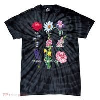 Botanical Floral Flowers Tie-Dye T-Shirt thumb 0