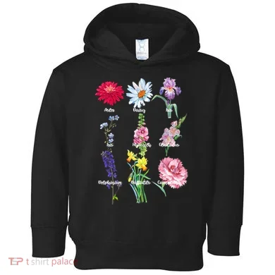 Botanical Floral Flowers Toddler Hoodie
