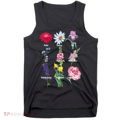 Botanical Floral Flowers Tank Top
