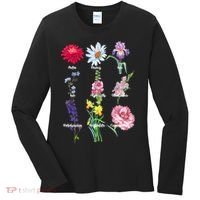 Botanical Floral Flowers Women's Long Sleeve Shirt thumb 0