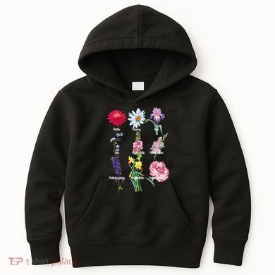 Botanical Floral Flowers Kids Hoodie