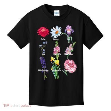 Botanical Floral Flowers Kids T-Shirt