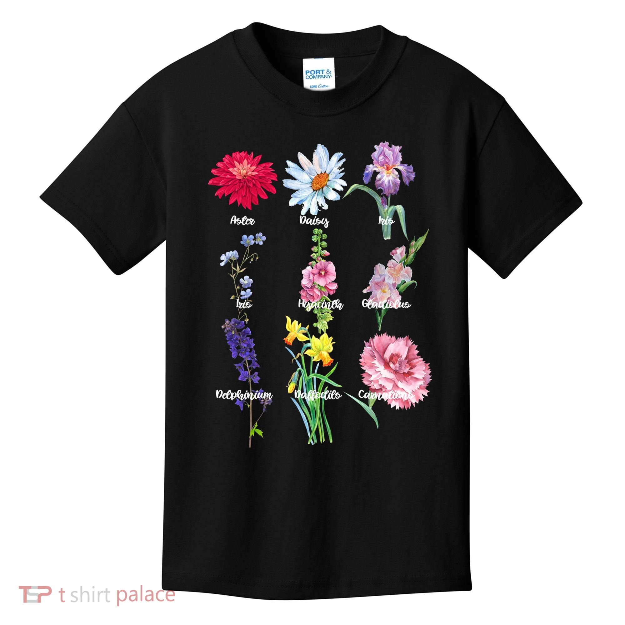Botanical Floral Flowers Kids T-Shirt