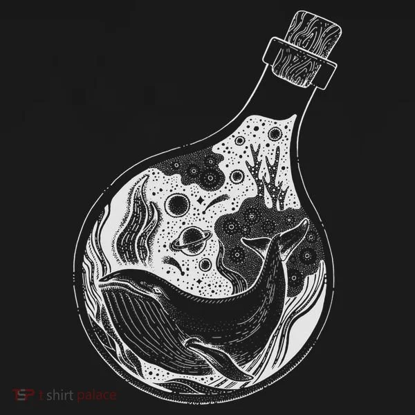 Bottled Whale Doggie Tank