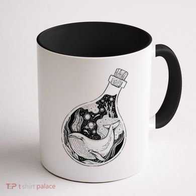 Bottled Whale Coffee Mug back