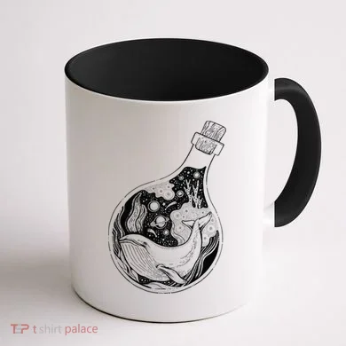 Bottled Whale Coffee Mug back