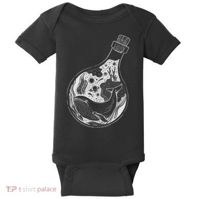 Bottled Whale Baby Bodysuit