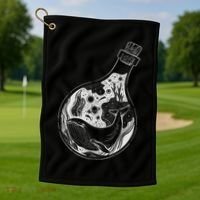 Bottled Whale Golf Towel thumb 1