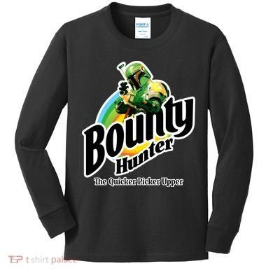 Bounty Hunter The Quicker Picker Upper Kids Long Sleeve Shirt