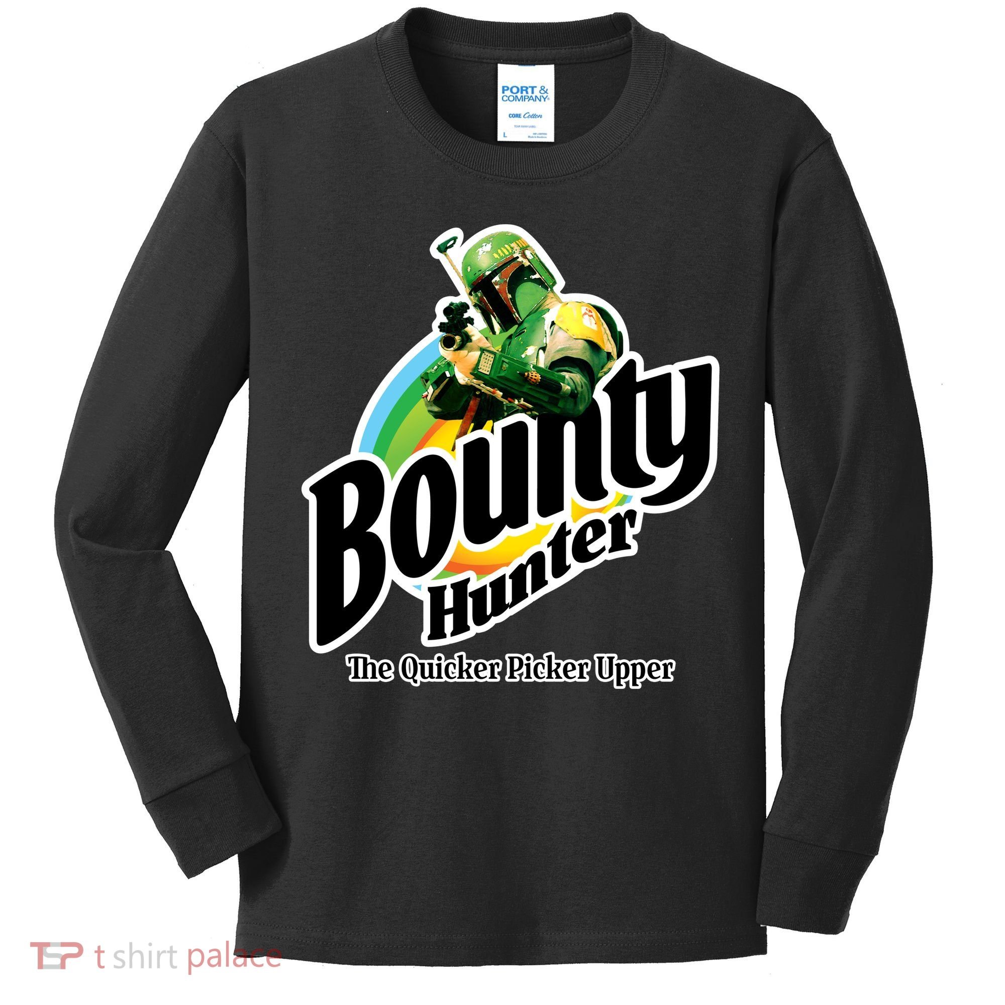Bounty Hunter The Quicker Picker Upper Kids Long Sleeve Shirt