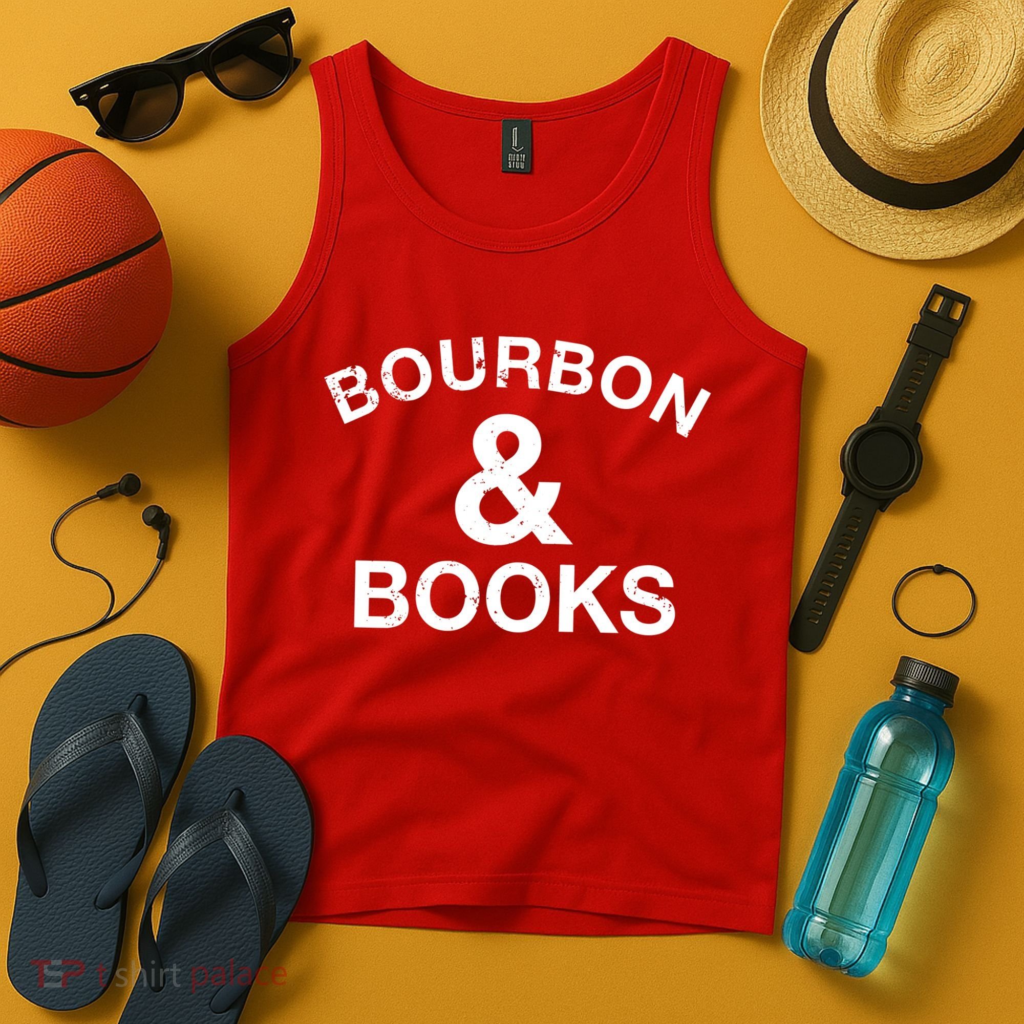 Bourbon & Books Tank Top