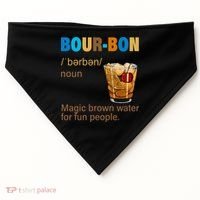Bourbon Magic Brown Water For Fun People USA-Made Doggie Bandana thumb 0