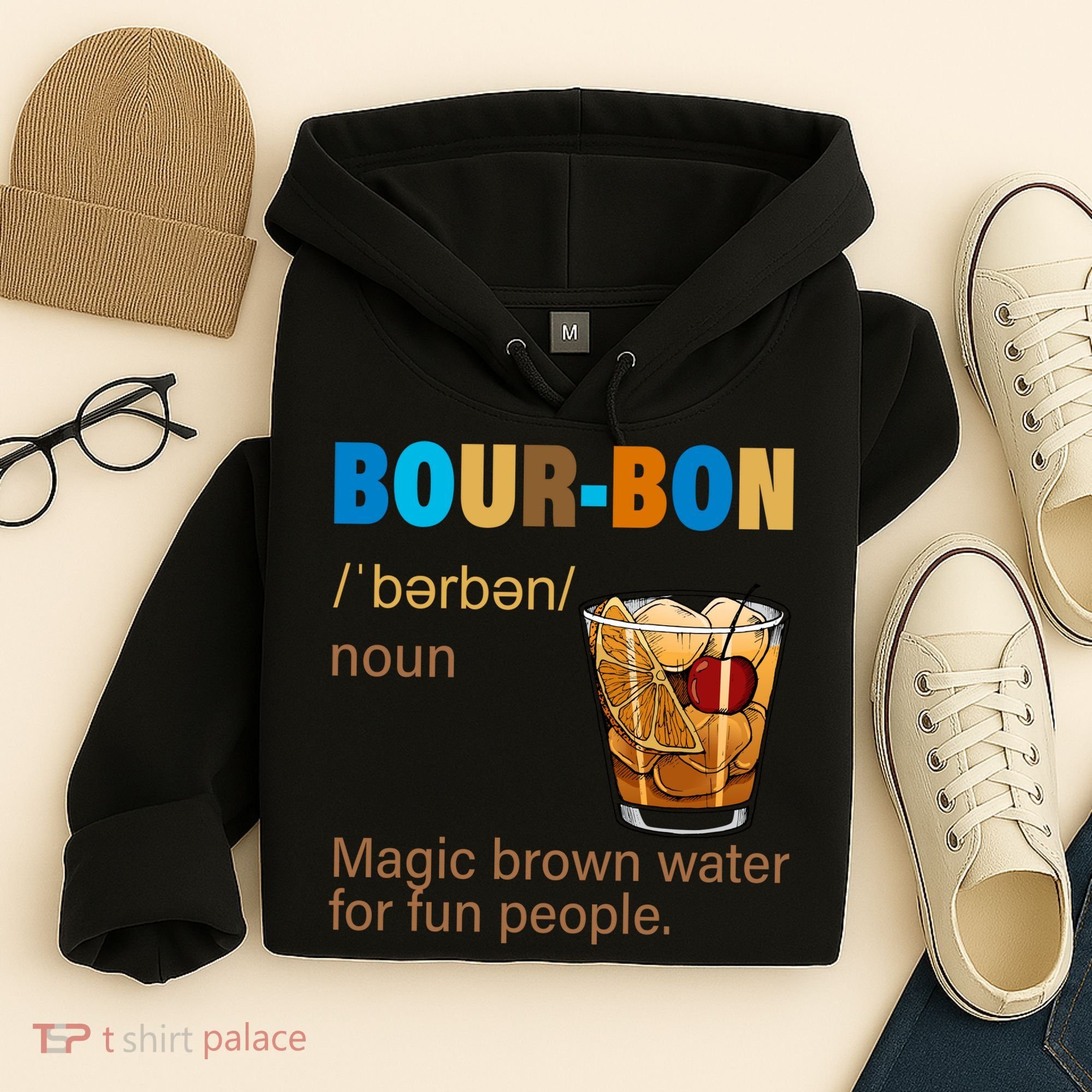 Bourbon Magic Brown Water For Fun People Hoodie