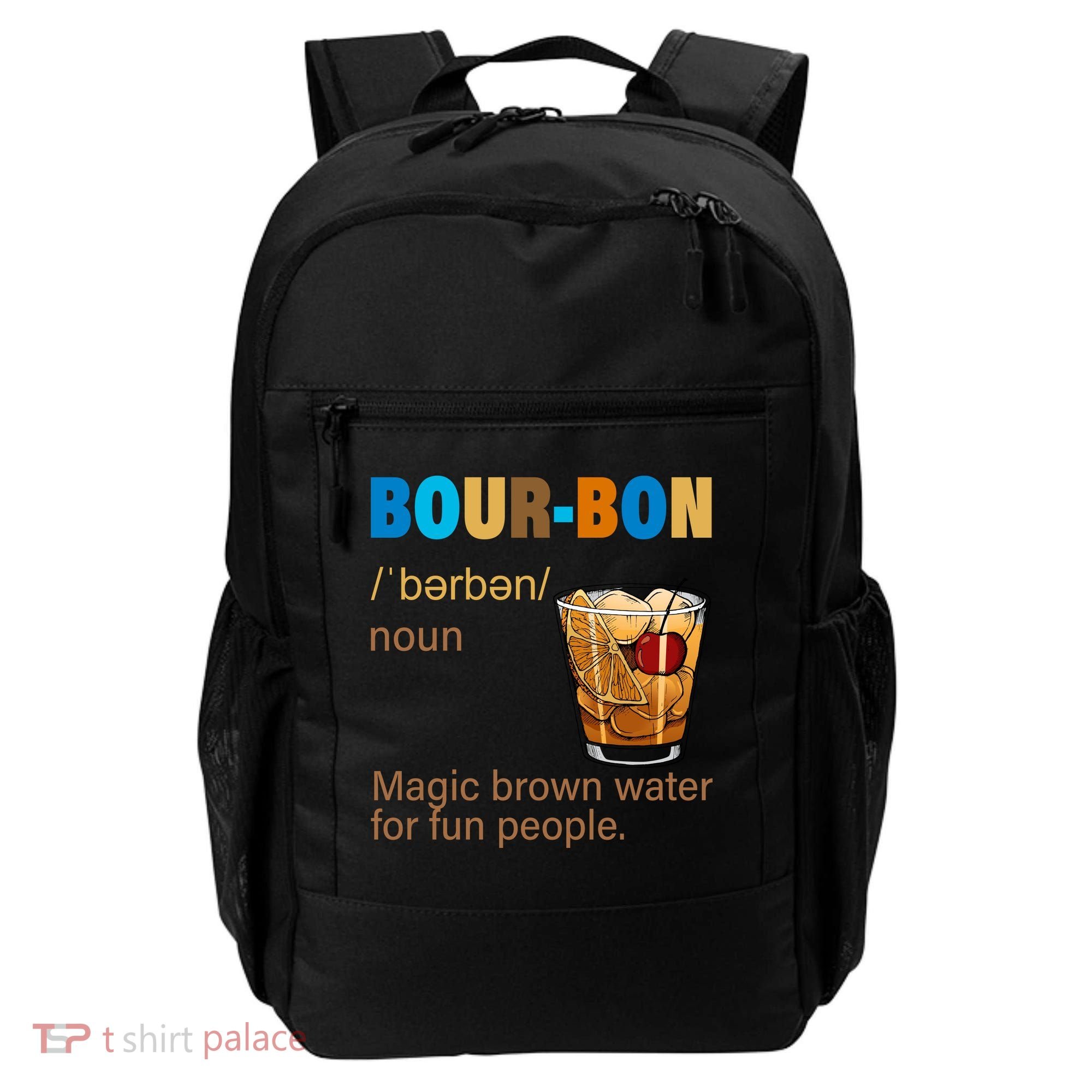 Bourbon Magic Brown Water For Fun People Backpack
