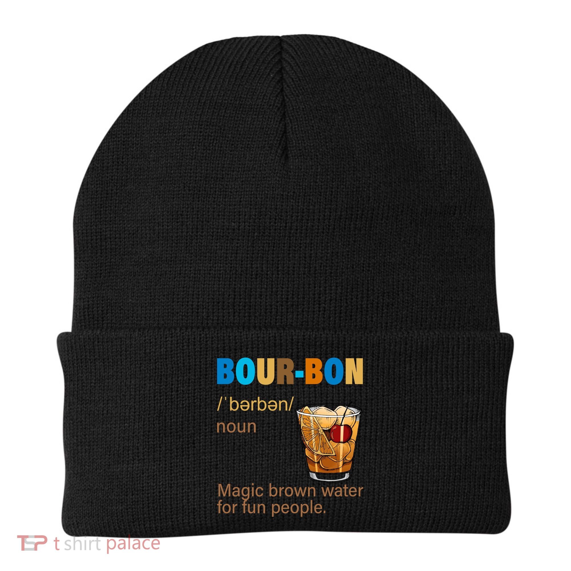 Bourbon Magic Brown Water For Fun People Beanie