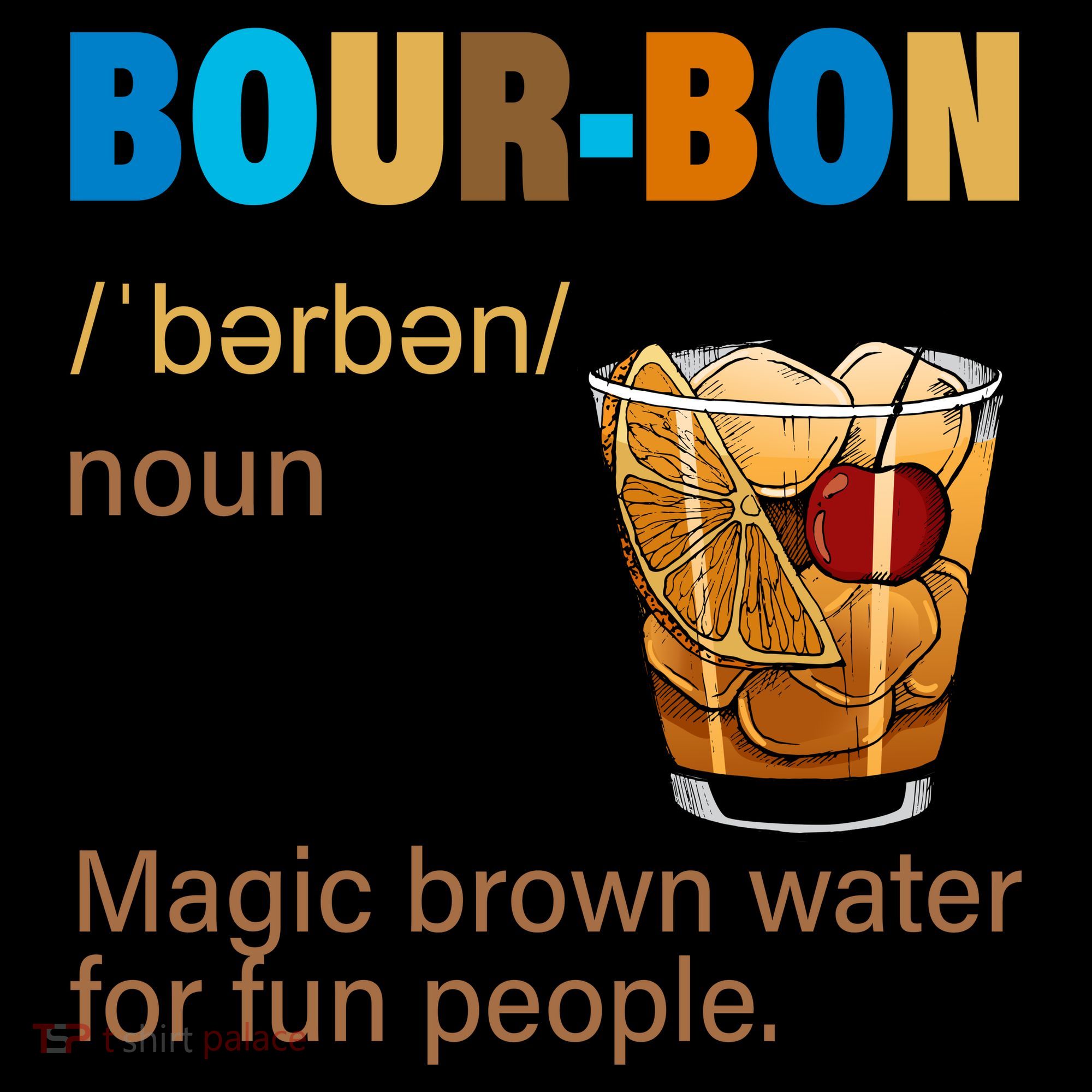 Bourbon Magic Brown Water For Fun People Women's Hoodie