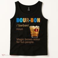 Bourbon Magic Brown Water For Fun People Tank Top thumb 2