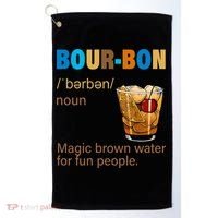 Bourbon Magic Brown Water For Fun People Golf Towel thumb 0