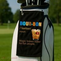 Bourbon Magic Brown Water For Fun People Golf Towel thumb 2