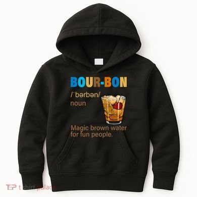 Bourbon Magic Brown Water For Fun People Kids Hoodie