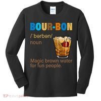 Bourbon Magic Brown Water For Fun People Kids Long Sleeve Shirt thumb 0