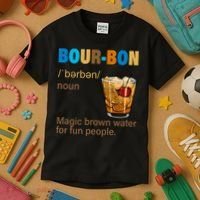 Bourbon Magic Brown Water For Fun People Kids T-Shirt thumb 3