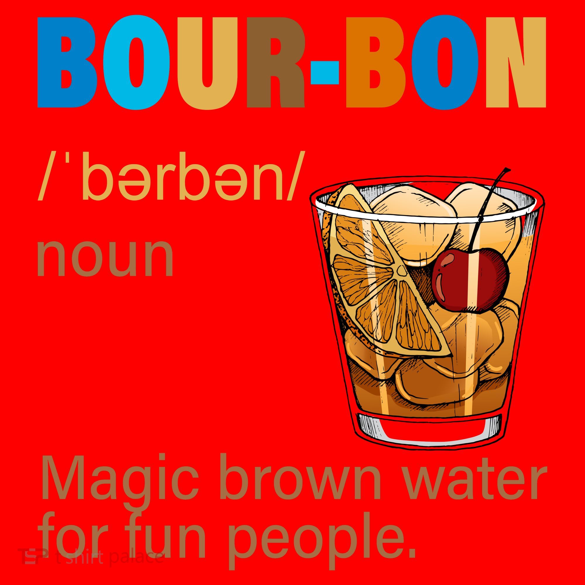 Bourbon Magic Brown Water For Fun People Santa Hat