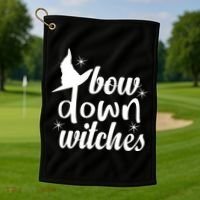 Bow Down Witches Golf Towel thumb 1