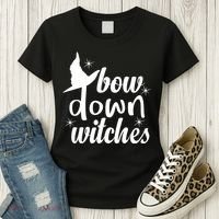Bow Down Witches Women's T-Shirt thumb 3