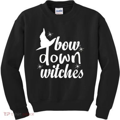 Bow Down Witches Kids Sweatshirt