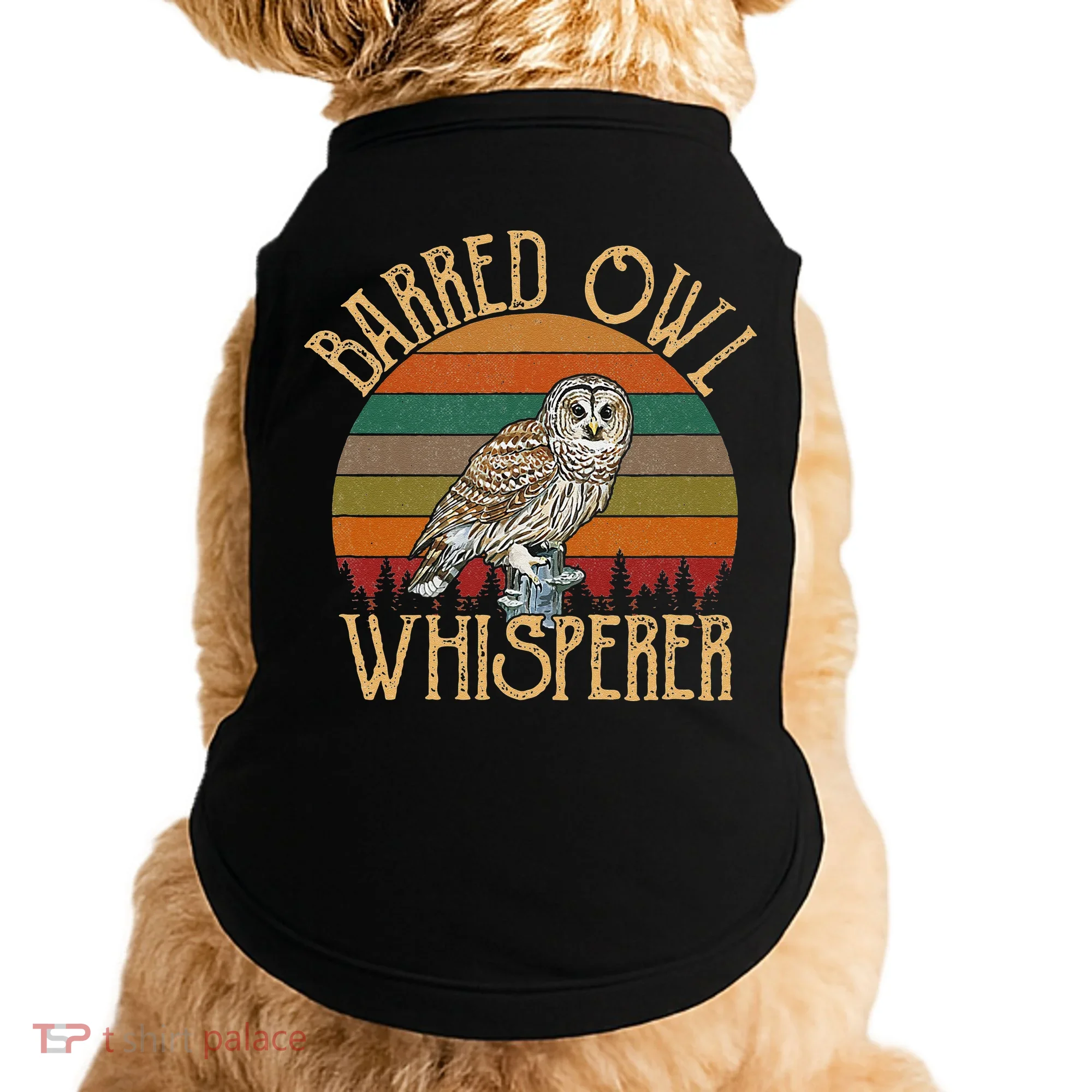 Barred Owl Whisperer, Barred Owl Doggie Tank