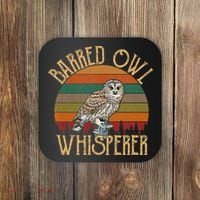 Barred Owl Whisperer, Barred Owl Coaster thumb 0