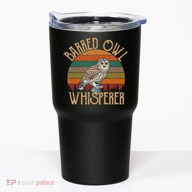 Barred Owl Whisperer, Barred Owl Tumbler