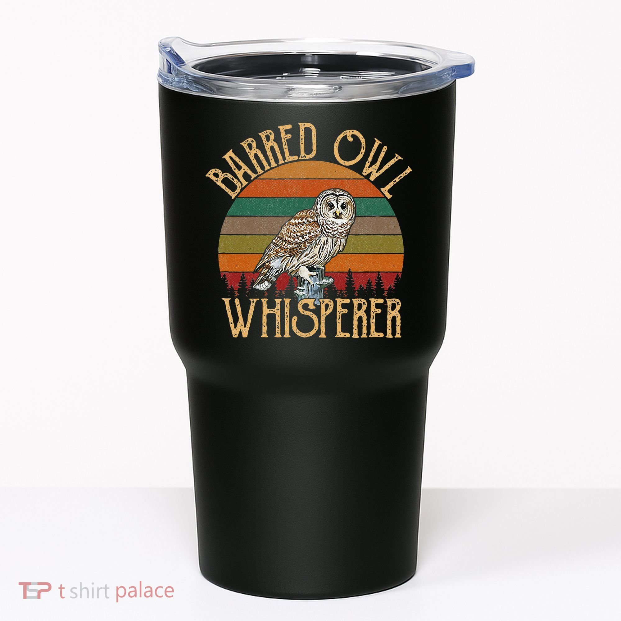 Barred Owl Whisperer, Barred Owl Tumbler