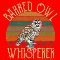 Barred Owl Whisperer, Barred Owl Santa Hat thumb 1