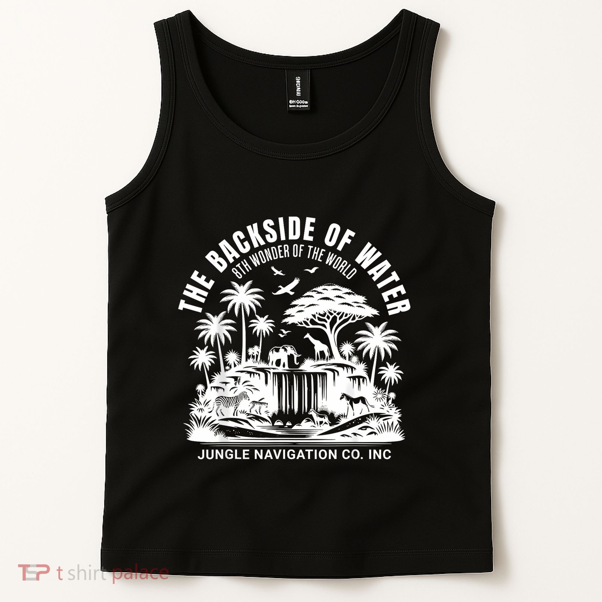 Backside Of Water Cruise Through The Jungle Theme Park Ride Tank Top