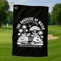 Backside Of Water Cruise Through The Jungle Theme Park Ride Golf Towel thumb 1