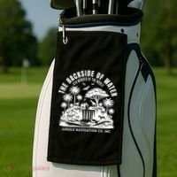 Backside Of Water Cruise Through The Jungle Theme Park Ride Golf Towel thumb 2