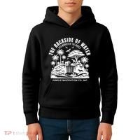 Backside Of Water Cruise Through The Jungle Theme Park Ride Kids Hoodie thumb 4