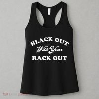 Black Out With Your Rack Out Funny White Trash Women's Tank Top thumb 3