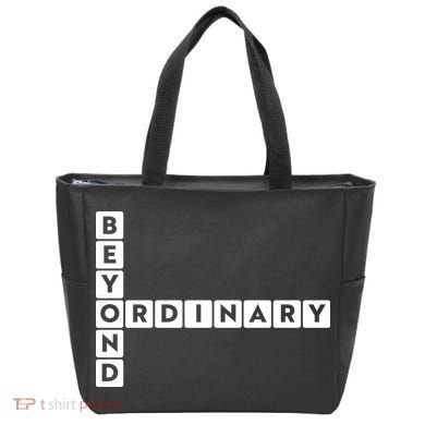 Beyond Ordinary Word Game Style Tote Bag