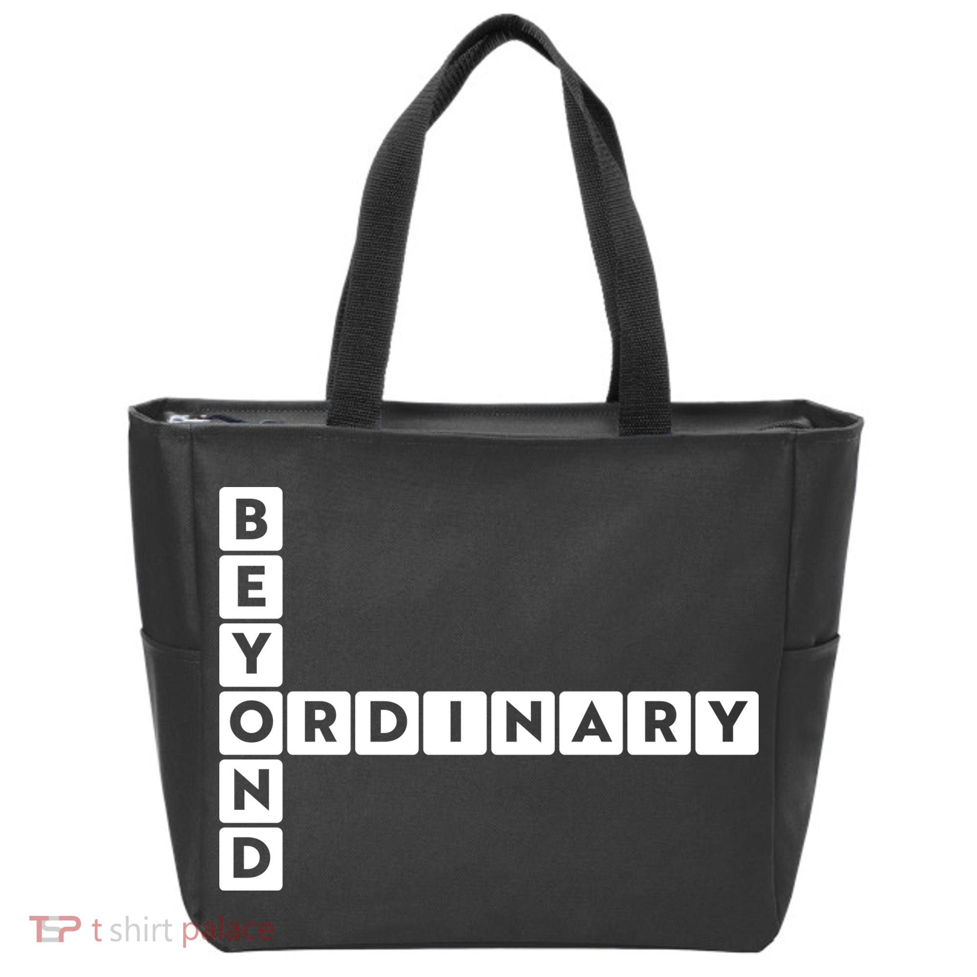 Beyond Ordinary Word Game Style Tote Bag