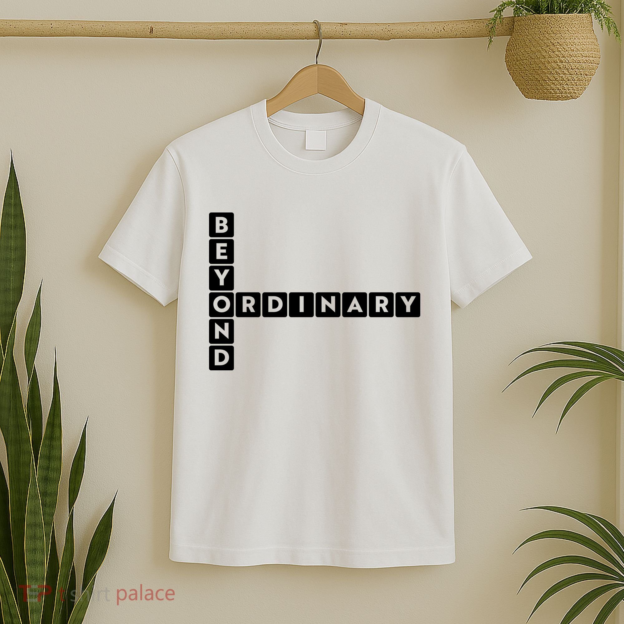 Beyond Ordinary Word Game Style T-Shirt